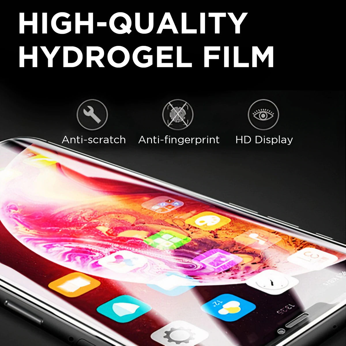 5 Film Hydrogel Protection Ecran pour Iphone, Smartphone: iPhone 15 Pro Max  - Coques de protection pour téléphone et tablette (11010582)